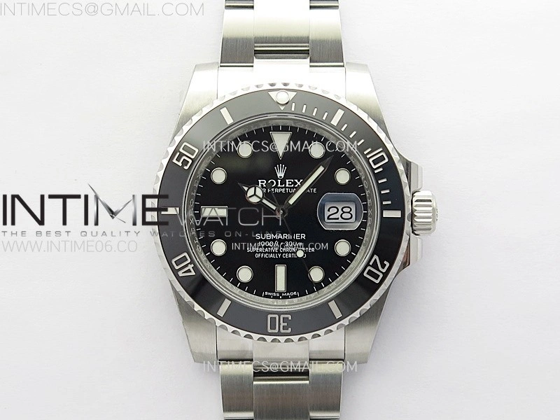 Submariner 116610 LN Black Ceramic C+F 904L 1:1 Best Edition on SS Bracelet VR3135