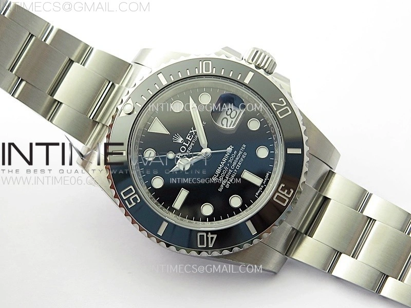 Submariner 116610 LN Black Ceramic C+F 904L 1:1 Best Edition on SS Bracelet VR3135