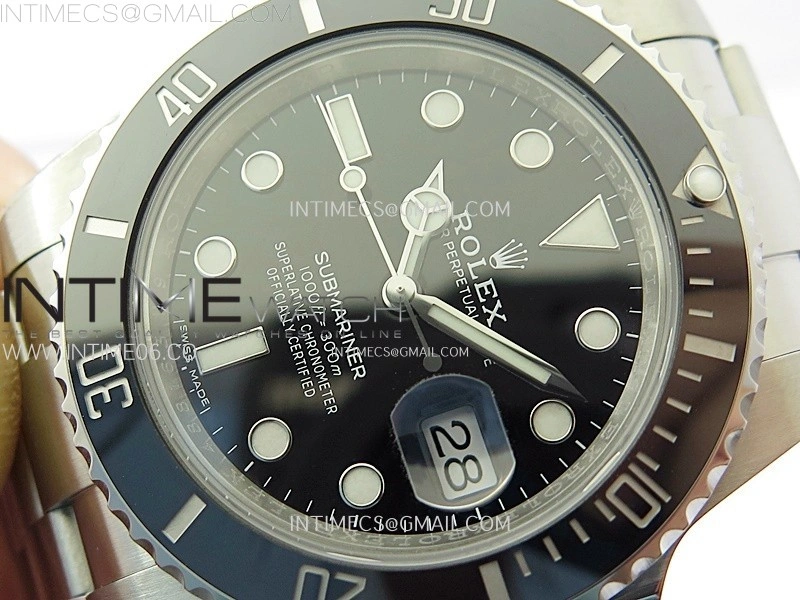 Submariner 116610 LN Black Ceramic C+F 904L 1:1 Best Edition on SS Bracelet VR3135