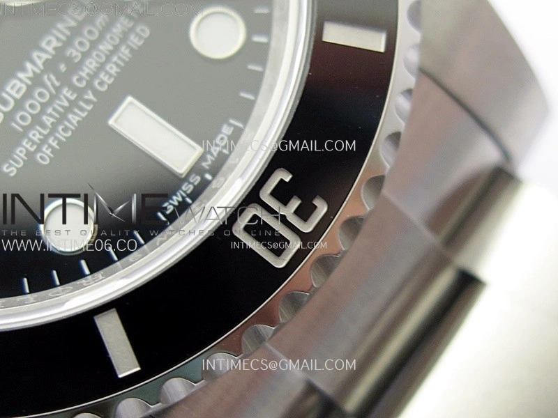 Submariner 116610 LN Black Ceramic C+F 904L 1:1 Best Edition on SS Bracelet VR3135