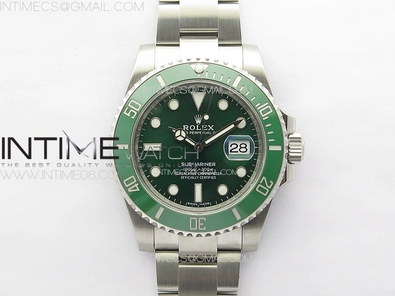 Submariner 116610 LV Green Ceramic 904L Steel VSF 1:1 Best Edition VS3135