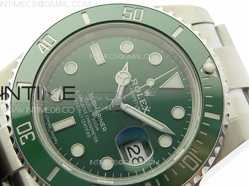 Submariner 116610 LV Green Ceramic 904L Steel VSF 1:1 Best Edition VS3135