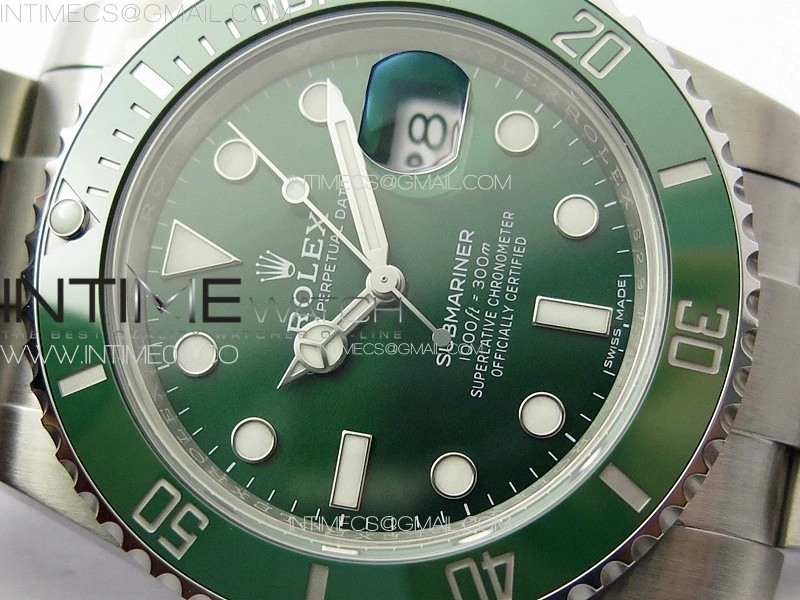 Submariner 116610 LV Green Ceramic 904L Steel VSF 1:1 Best Edition VS3135