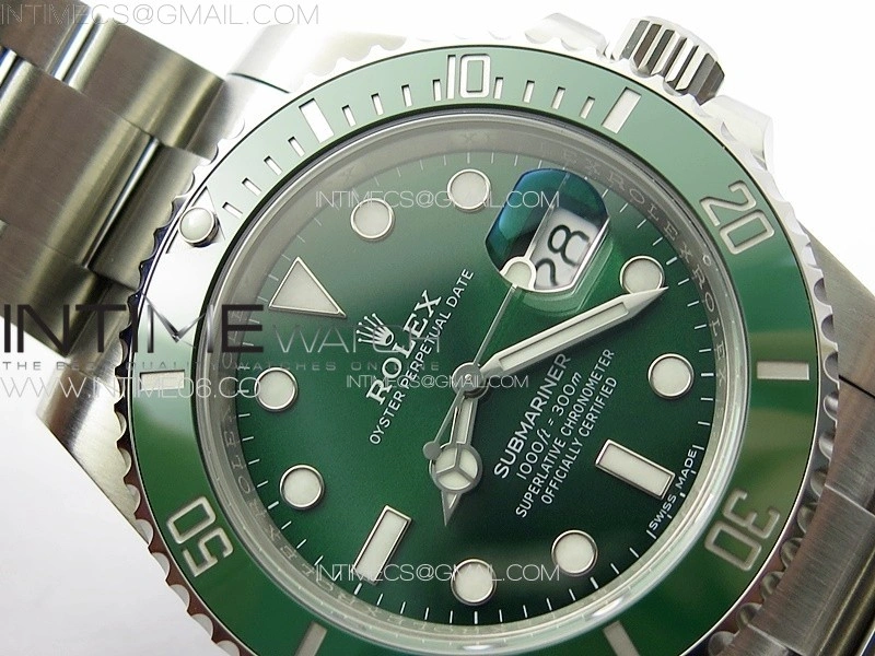Submariner 116610 LV Green Ceramic 904L Steel VSF 1:1 Best Edition VS3135
