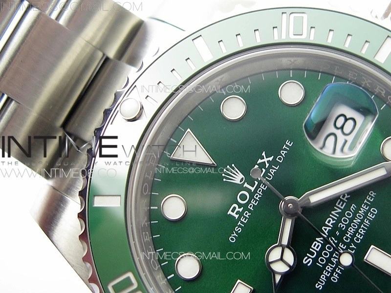 Submariner 116610 LV Green Ceramic 904L Steel VSF 1:1 Best Edition VS3135