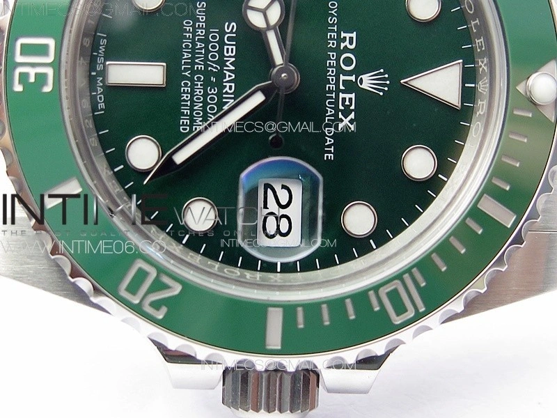 Submariner 116610 LV Green Ceramic 904L Steel VSF 1:1 Best Edition VS3135