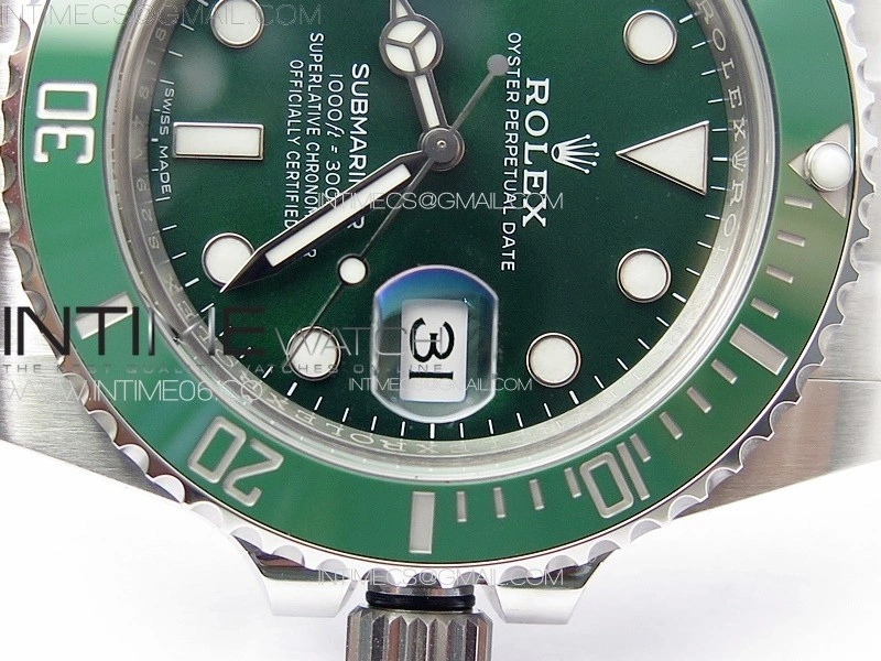 Submariner 116610 LV Green Ceramic 904L Steel VSF 1:1 Best Edition VS3135
