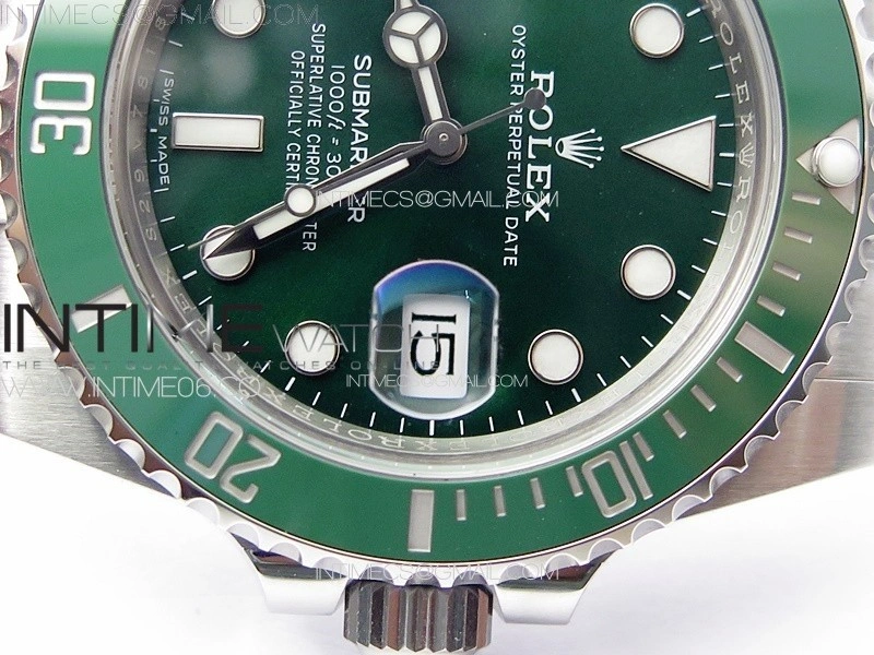 Submariner 116610 LV Green Ceramic 904L Steel VSF 1:1 Best Edition VS3135