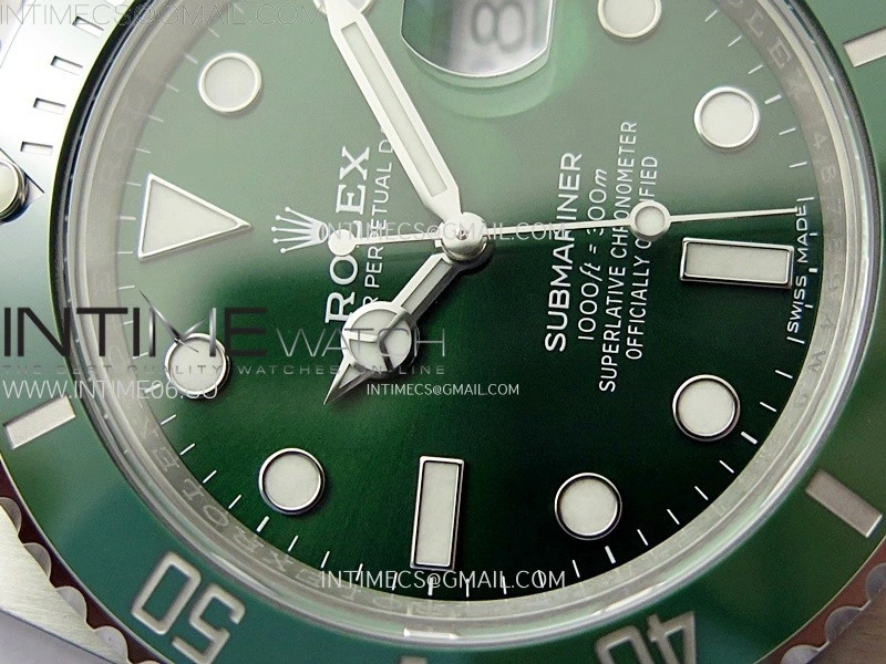 Submariner 116610 LV Green Ceramic C+F 904L 1:1 Best Edition on SS Bracelet VR3135