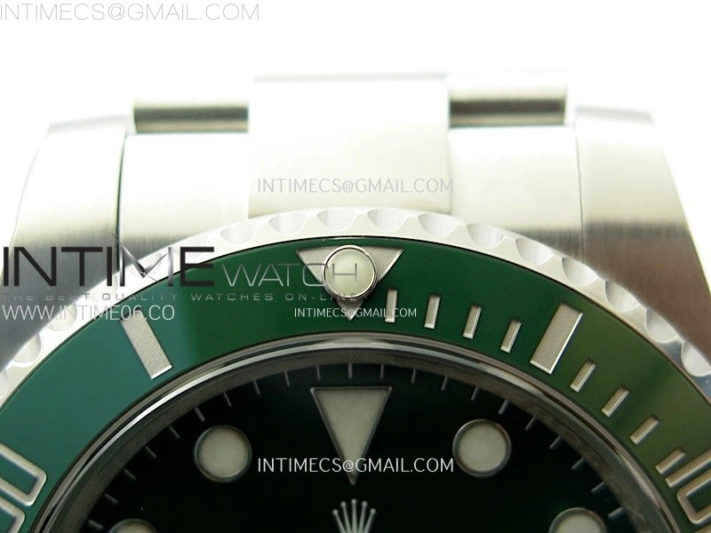 Submariner 116610 LV Green Ceramic C+F 904L 1:1 Best Edition on SS Bracelet VR3135