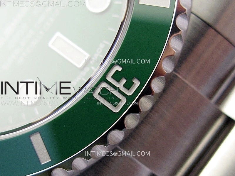 Submariner 116610 LV Green Ceramic C+F 904L 1:1 Best Edition on SS Bracelet VR3135