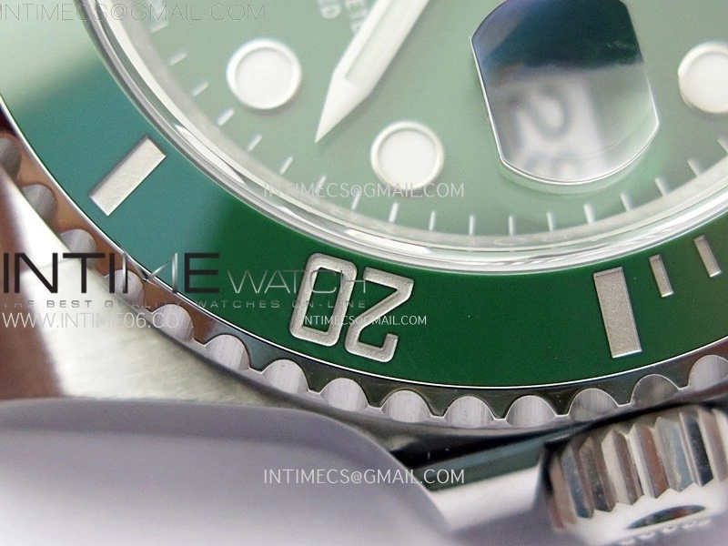 Submariner 116610 LV Green Ceramic C+F 904L 1:1 Best Edition on SS Bracelet VR3135