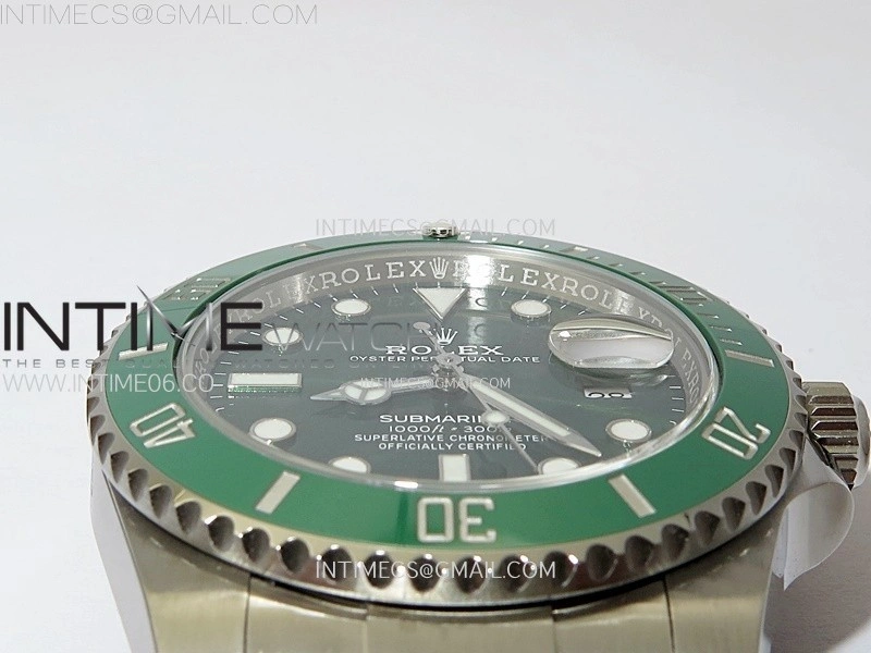 Submariner 116610 LV Green Ceramic C+F 904L 1:1 Best Edition on SS Bracelet VR3135
