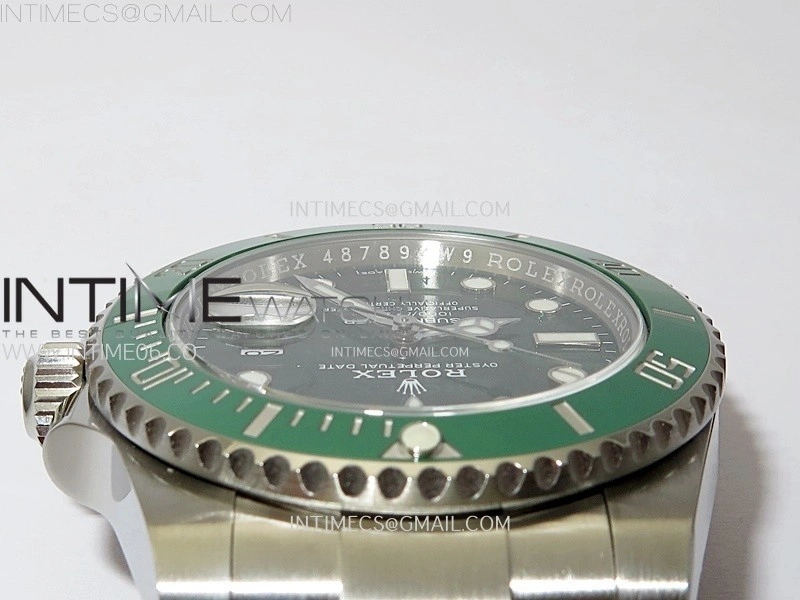 Submariner 116610 LV Green Ceramic C+F 904L 1:1 Best Edition on SS Bracelet VR3135