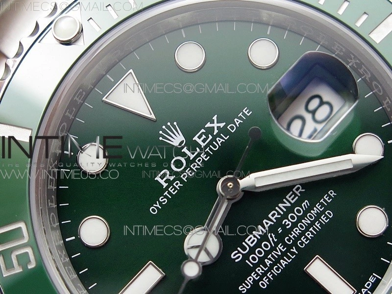Submariner 116610 LV Green Ceramic ZRF 1:1 Best Edition on SS Bracelet VR3135