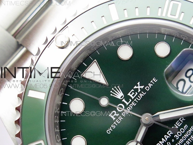Submariner 116610 LV Green Ceramic ZRF 1:1 Best Edition on SS Bracelet VR3135