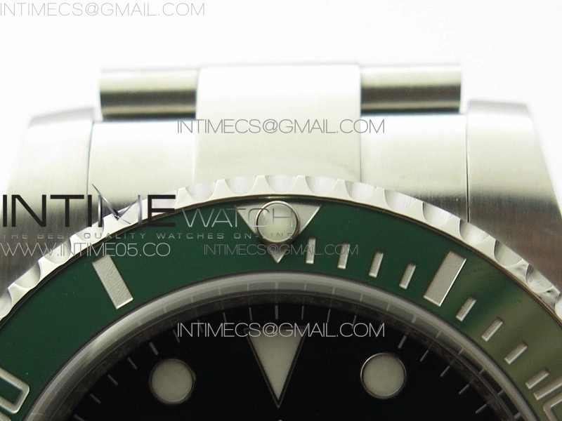 Submariner 116610 LV Green Ceramic ZRF 1:1 Best Edition on SS Bracelet VR3135