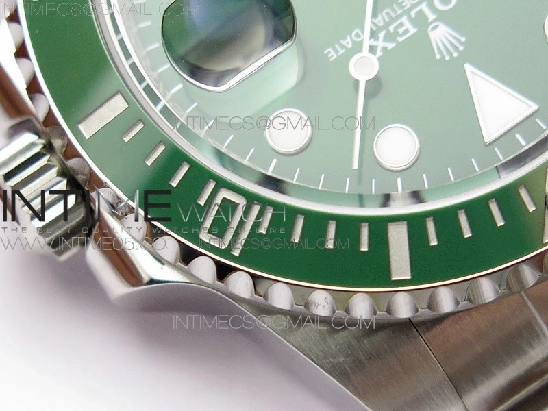 Submariner 116610 LV Green Ceramic ZRF 1:1 Best Edition on SS Bracelet VR3135
