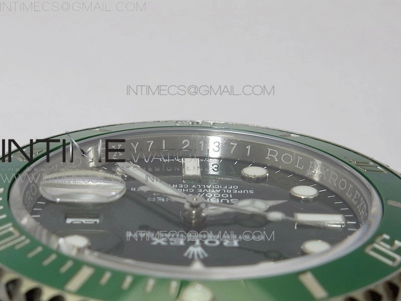 Submariner 116610 LV Green Ceramic ZRF 1:1 Best Edition on SS Bracelet VR3135