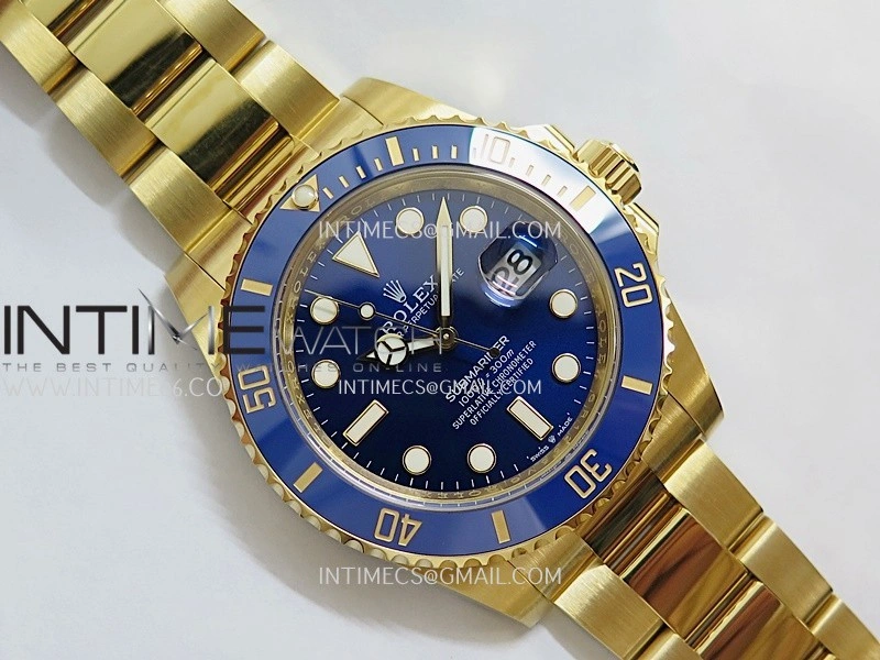 Submariner 126618 LB YG THBF 1:1 Best Edition Blue Dial On YG Bracelet SH3235