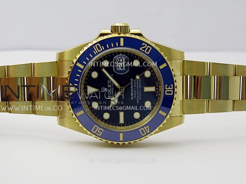 Submariner 126618 LB YG THBF 1:1 Best Edition Blue Dial On YG Bracelet SH3235