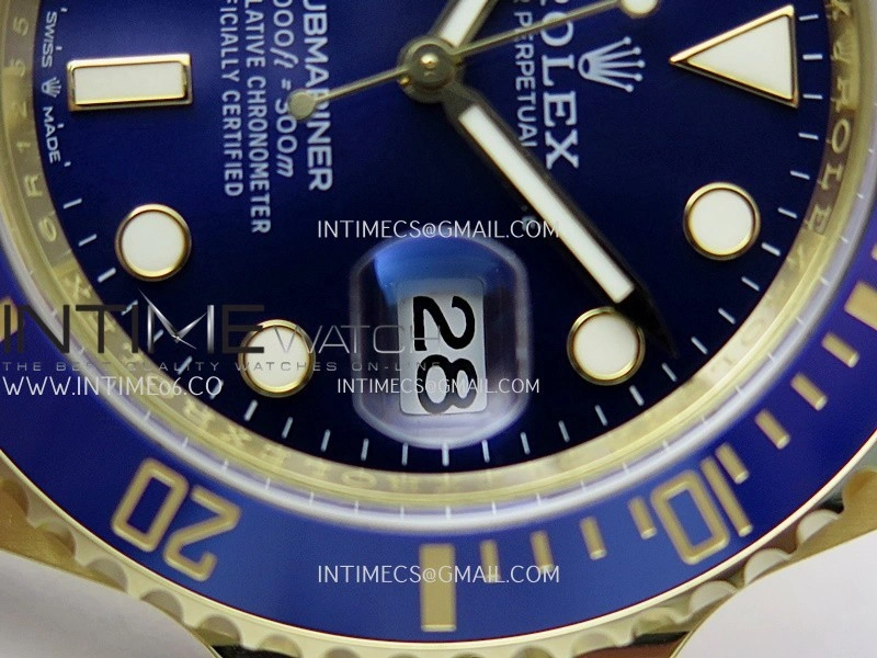 Submariner 126618 LB YG THBF 1:1 Best Edition Blue Dial On YG Bracelet SH3235
