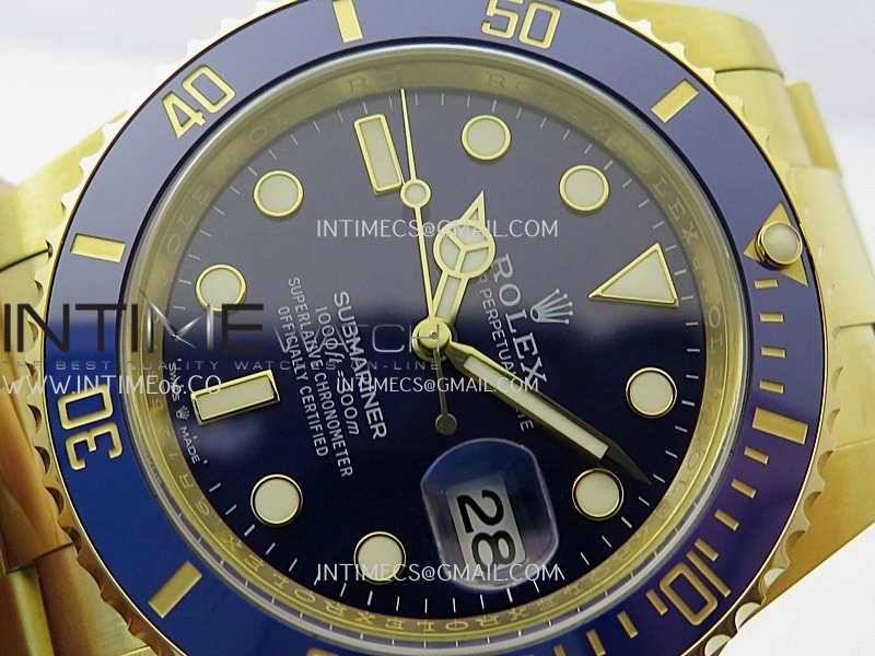 Submariner 126618 LB YG THBF 1:1 Best Edition Blue Dial On YG Bracelet SH3235