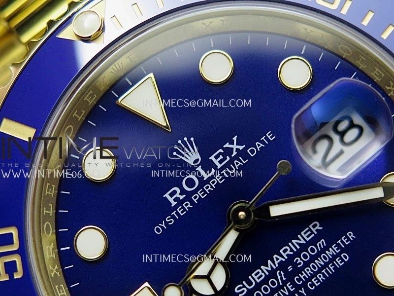 Submariner 126618 LB YG THBF 1:1 Best Edition Blue Dial On YG Bracelet SH3235