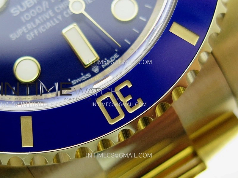 Submariner 126618 LB YG THBF 1:1 Best Edition Blue Dial On YG Bracelet SH3235