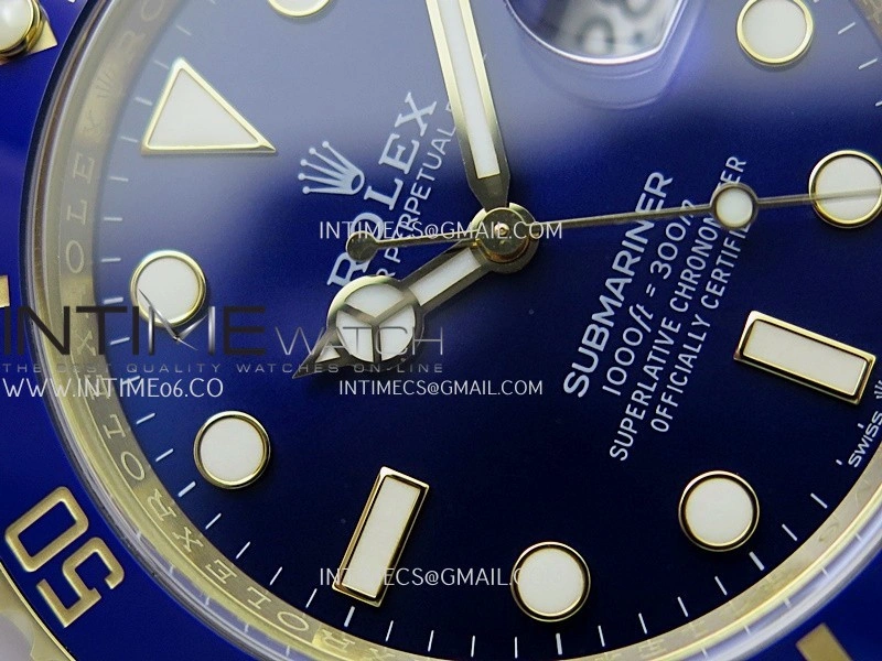Submariner 126618 LB YG THBF 1:1 Best Edition Blue Dial On YG Bracelet SH3235