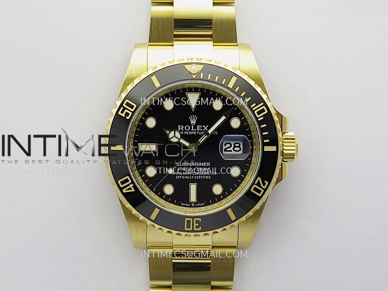 Submariner 126618 LN YG THBF 1:1 Best Edition Black Dial On YG Bracelet SH3235