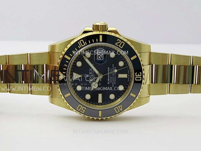 Submariner 126618 LN YG THBF 1:1 Best Edition Black Dial On YG Bracelet SH3235