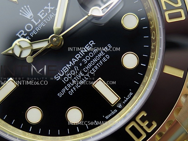 Submariner 126618 LN YG THBF 1:1 Best Edition Black Dial On YG Bracelet SH3235