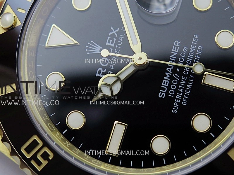 Submariner 126618 LN YG THBF 1:1 Best Edition Black Dial On YG Bracelet SH3235