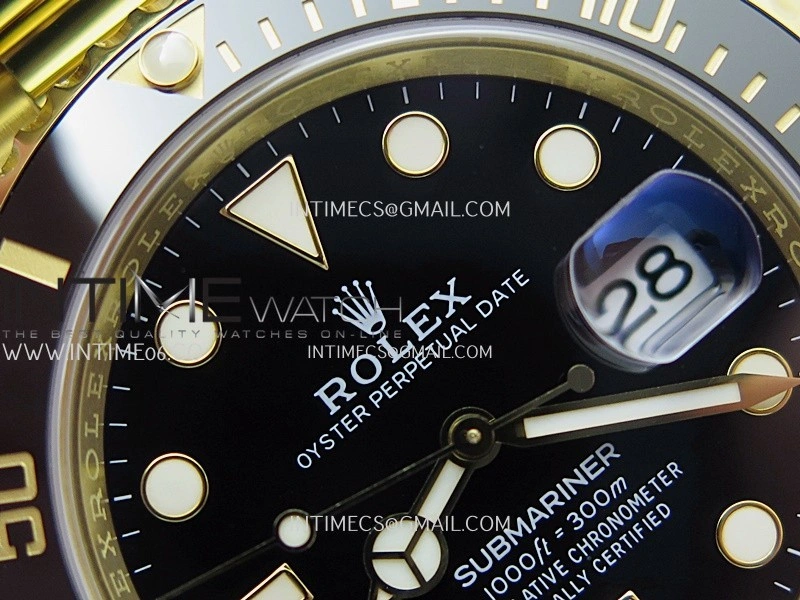 Submariner 126618 LN YG THBF 1:1 Best Edition Black Dial On YG Bracelet SH3235