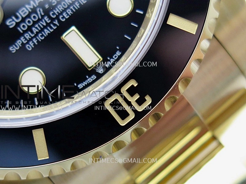 Submariner 126618 LN YG THBF 1:1 Best Edition Black Dial On YG Bracelet SH3235