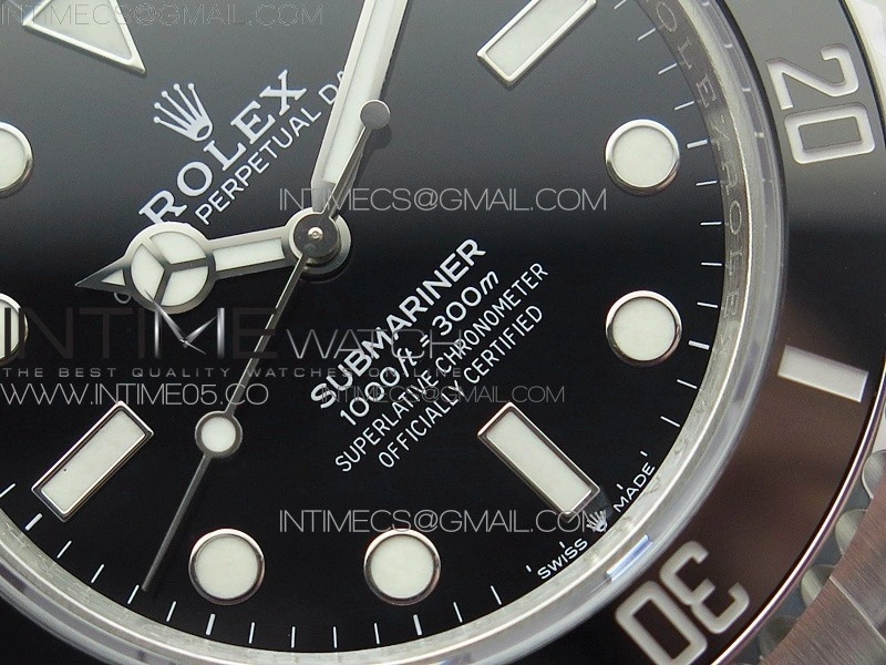 Submariner 41mm 124060 LN SS BP Best Edition Black Dial SH3230