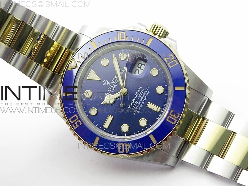 Submariner 41mm 126613 LB SS YG BP Best Edition Blue Dial on SS YG Bracelet SH3235