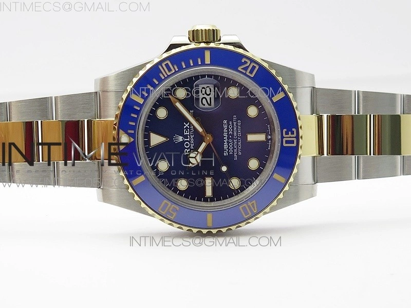 Submariner 41mm 126613 LB SS YG BP Best Edition Blue Dial on SS YG Bracelet SH3235