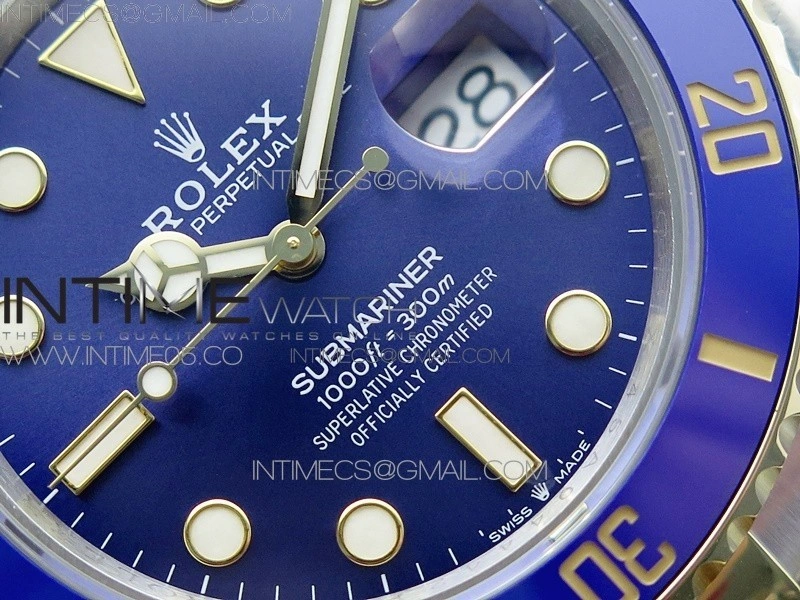 Submariner 41mm 126613 LB SS YG BP Best Edition Blue Dial on SS YG Bracelet SH3235