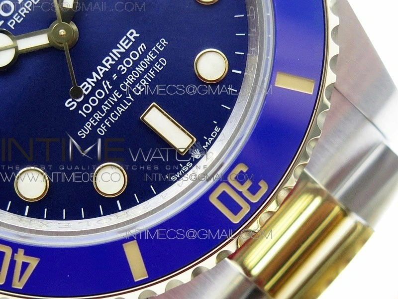 Submariner 41mm 126613 LB SS YG BP Best Edition Blue Dial on SS YG Bracelet SH3235
