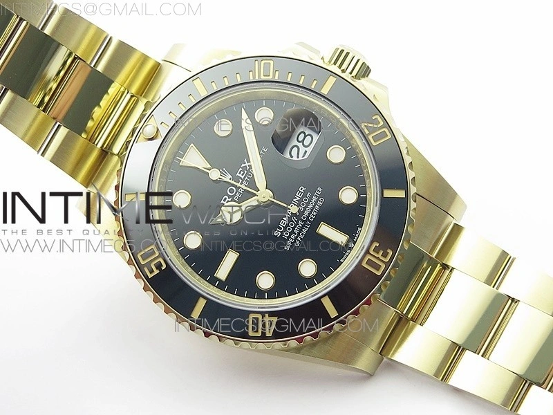 Submariner 41mm 126613 LN YG BP Best Edition Black Dial on YG Bracelet SH3235