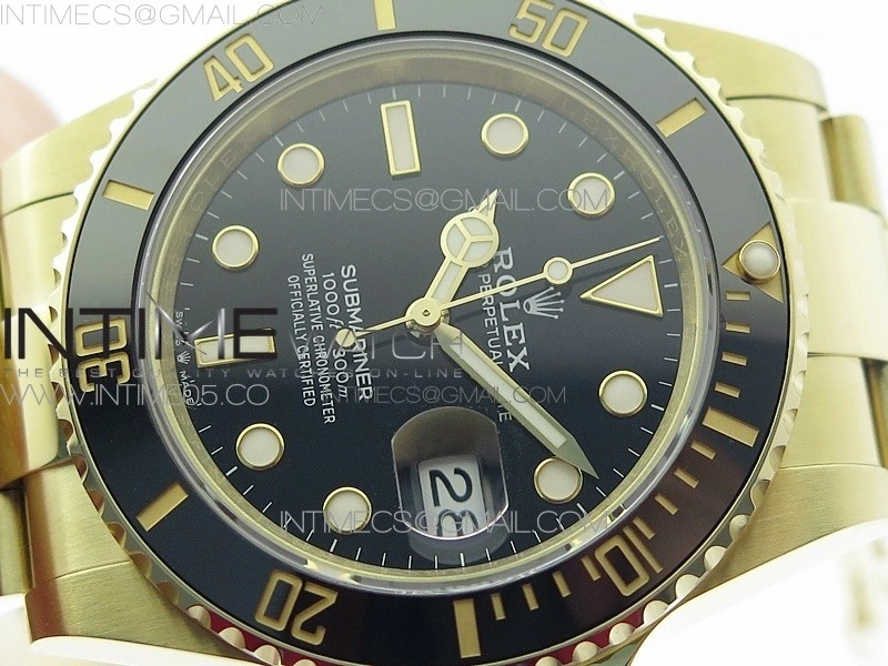 Submariner 41mm 126613 LN YG BP Best Edition Black Dial on YG Bracelet SH3235