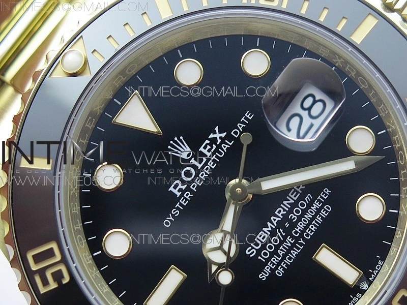Submariner 41mm 126613 LN YG BP Best Edition Black Dial on YG Bracelet SH3235