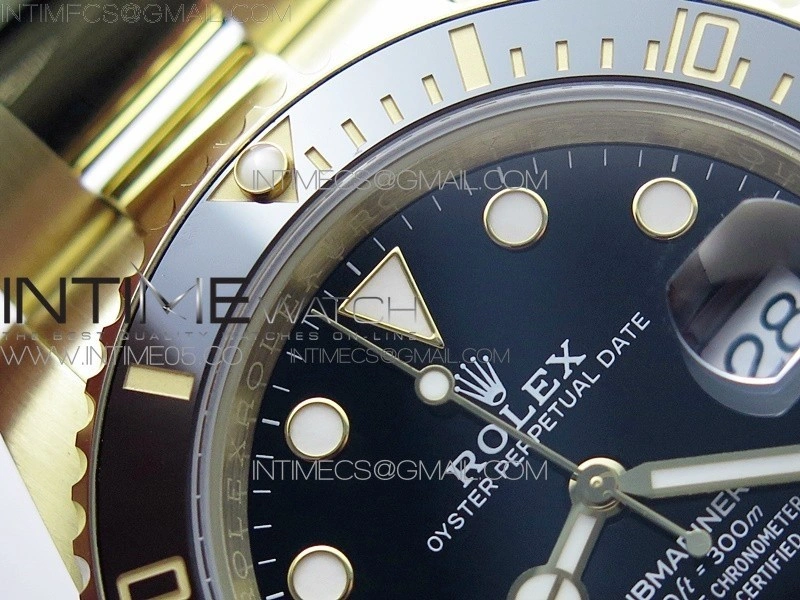 Submariner 41mm 126613 LN YG BP Best Edition Black Dial on YG Bracelet SH3235