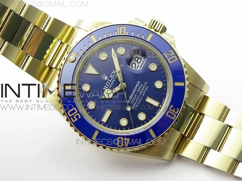 Submariner 41mm 126618 LB YG BP Best Edition Blue Dial on YG Bracelet SH3235