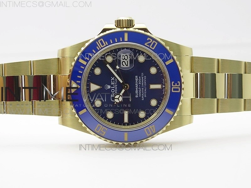 Submariner 41mm 126618 LB YG BP Best Edition Blue Dial on YG Bracelet SH3235