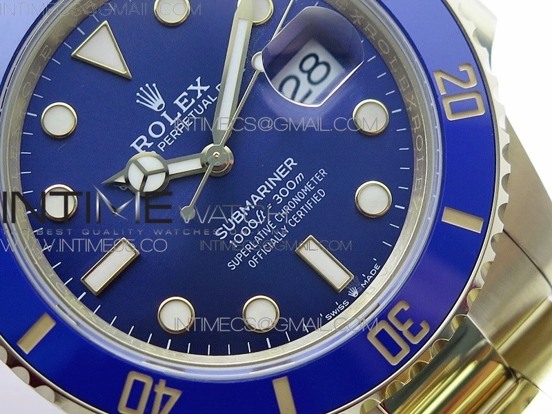 Submariner 41mm 126618 LB YG BP Best Edition Blue Dial on YG Bracelet SH3235