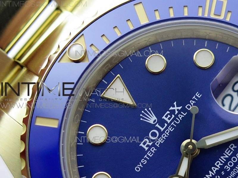Submariner 41mm 126618 LB YG BP Best Edition Blue Dial on YG Bracelet SH3235