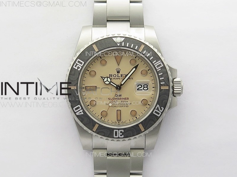 Submariner DIW Sandblasted VSF 1:1 Best Edition Brown Dial on SS Bracelet VS3135